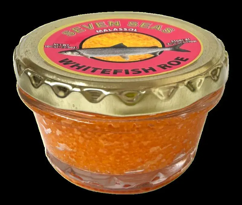 Jar of whitefish roe for pickup or local delivery in the DMV and Washington DC area Jar of whitefish roe for pickup or local delivery in the DMV and Washington DC area